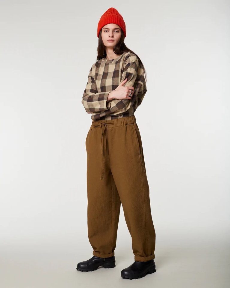 Girls of Dust PASHA PANTS OLIVE GREEN KARATE COTTON