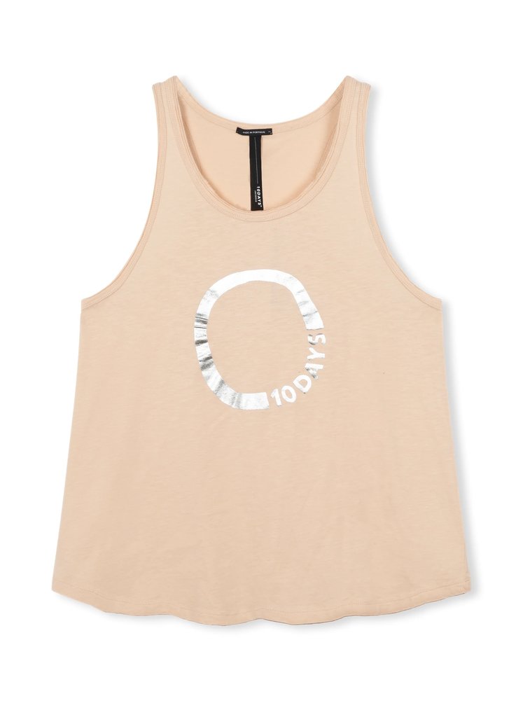 10DAYS sleeveless top circle - frappe