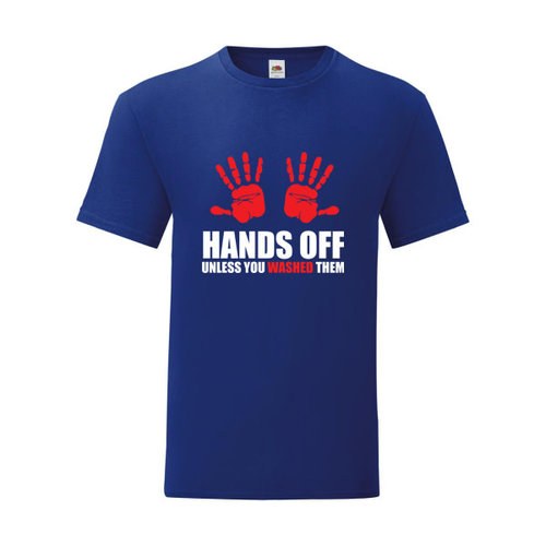 P.A.C. Funding Actie T-shirt Hands Off :  Navy