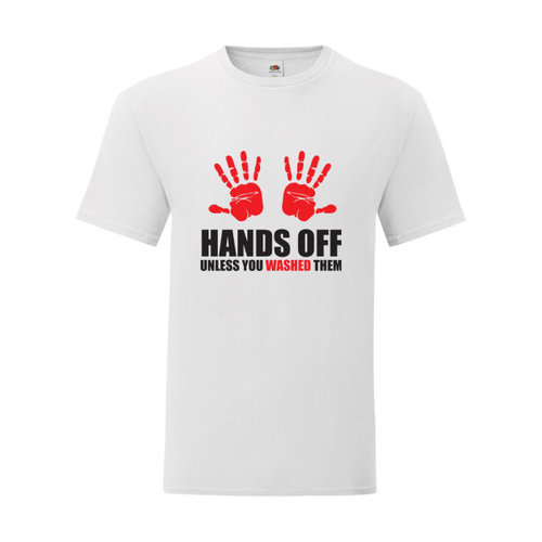 P.A.C. Funding Actie T-shirt Hands Off :  Wit