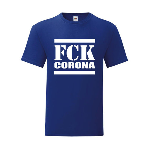 P.A.C. Funding Actie T-shirt FCK Corona : Cobalt P.A.C. Funding Actie T-shirt FCK Corona : Cobalt