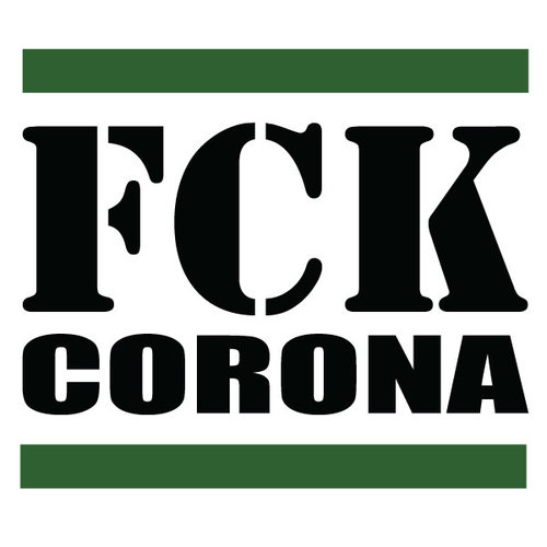 P.A.C. Funding Actie T-shirt FCK Corona : Olive Drap P.A.C. Funding Actie T-shirt FCK Corona : Olive Drap