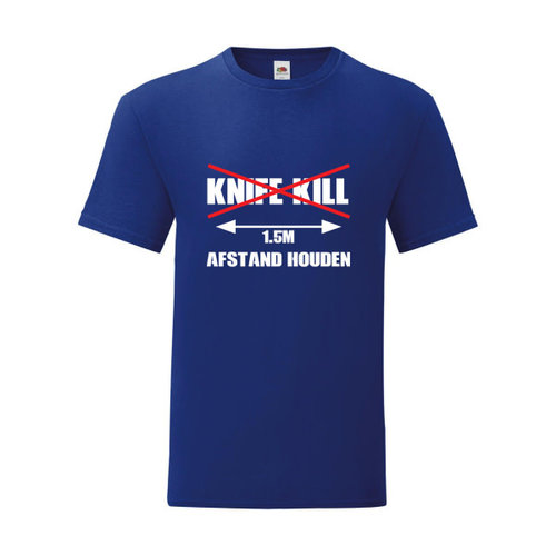 P.A.C. Funding Actie T-shirt Knife Kill :  Navy