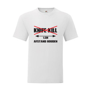 P.A.C. Funding Actie T-shirt Knife Kill :  Wit