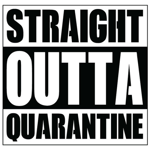 P.A.C. Funding Actie T-shirt Quarantine :  Olive Drap