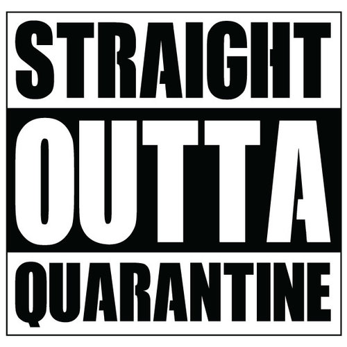 P.A.C. Funding Actie T-shirt Quarantine :  Navy