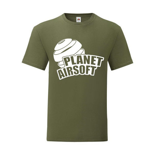 P.A.C. Funding Actie T-shirt Planet Airsoft :  Olive Drap