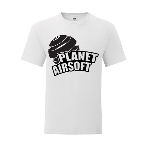 P.A.C. Funding Actie T-shirt Planet Airsoft :  Wit