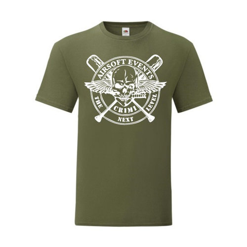 P.A.C. Funding Actie T-shirt Crimi Events : Olive Drap P.A.C. Funding Actie T-shirt Crimi Events : Olive Drap
