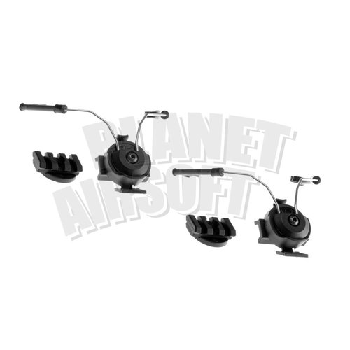 Z-Tactical Comtac Helmet Rail Adapter Set : Zwart