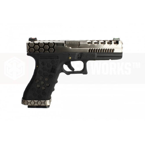 Armorer Works Custom Hex-Cut Black/Silver VX0100 Pistol