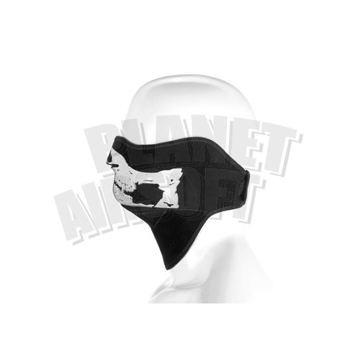 Invader Gear Death Head Neoprene Half Face Protector : Zwart Invader Gear Death Head Neoprene Half Face Protector : Zwart