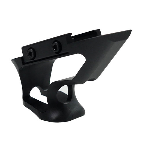 Metal CNC Picatinny Short Angled Grip ( Black )