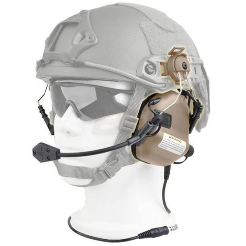 Earmor Earmor M32H MOD1 Tactical Hearing Protection Helmet Version Ear-Muff : Dark Earth