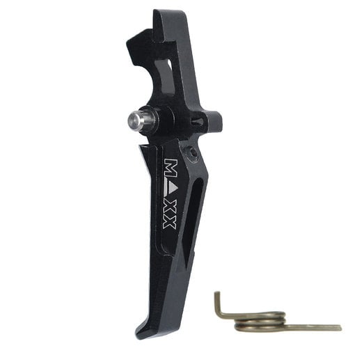 MAXX Model CNC Aluminum Advanced Trigger (Style E) : Zwart