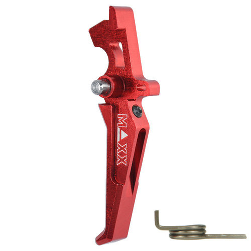 MAXX Model CNC Aluminum Advanced Trigger (Style E) : Rood