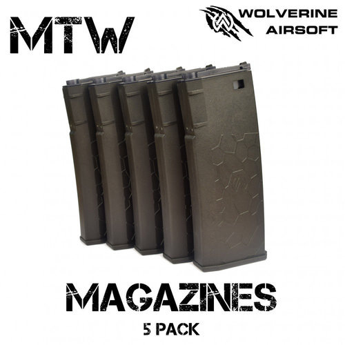 Wolverine Wolverine Airsoft MTW Magazines - 5 Pack Wolverine Wolverine Airsoft MTW Magazines - 5 Pack