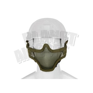 Invader Gear Invader Gear Steel Half Face Mask FAST Version - Olive Drap