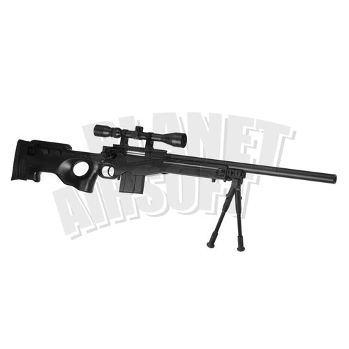 WELL Well L96 AWP Sniper Rifle Set Upgraded : Zwart