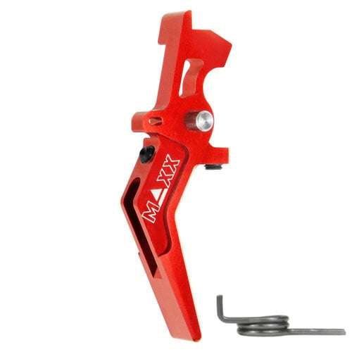 MAXX Model CNC Aluminum Advanced Speed Trigger (Style A) : Rood