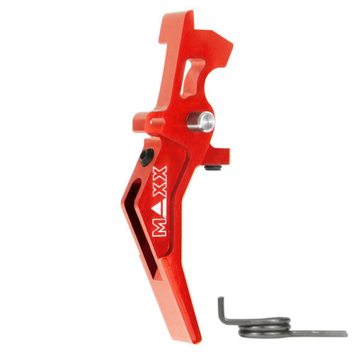 MAXX Model CNC Aluminum Advanced Speed Trigger (Style B) : Rood