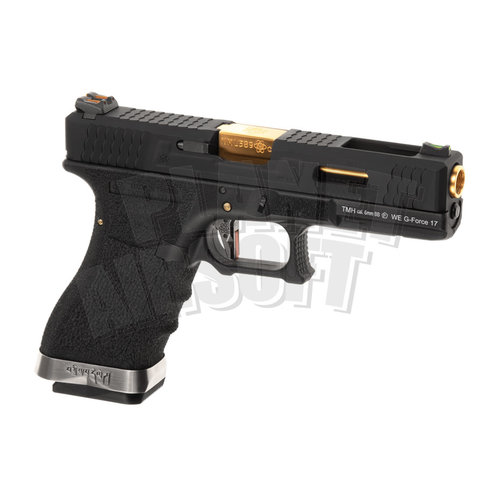 WE G-Force 17 BK Gold Barrel Metal Version GBB WE G-Force 17 BK Gold Barrel Metal Version GBB