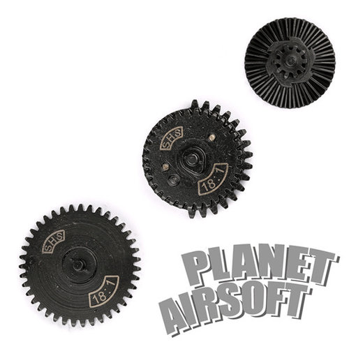 SHS / Super Shooter 18:1 Enhanced Integrated Axis Gear Set SHS / Super Shooter 18:1 Enhanced Integrated Axis Gear Set