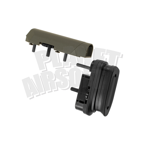 Ares / Amoeba STRIKER Tactical Advanced Butt Pad & Cheek Pad : Olive Drap Ares / Amoeba STRIKER Tactical Advanced Butt Pad & Cheek Pad : Olive Drap