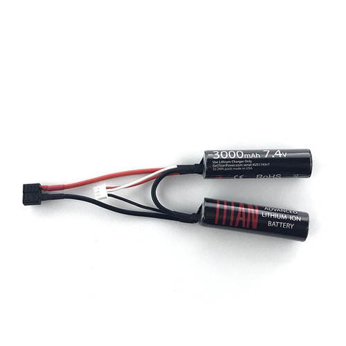 Titan Power Titan 3000mAh 7.4v Nunchuck T-Plug (Deans) Titan Power Titan 3000mAh 7.4v Nunchuck T-Plug (Deans)