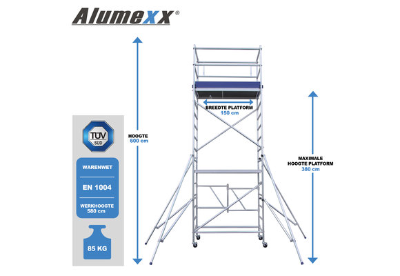 ECO-line kamersteiger 6 meter werkhoogte