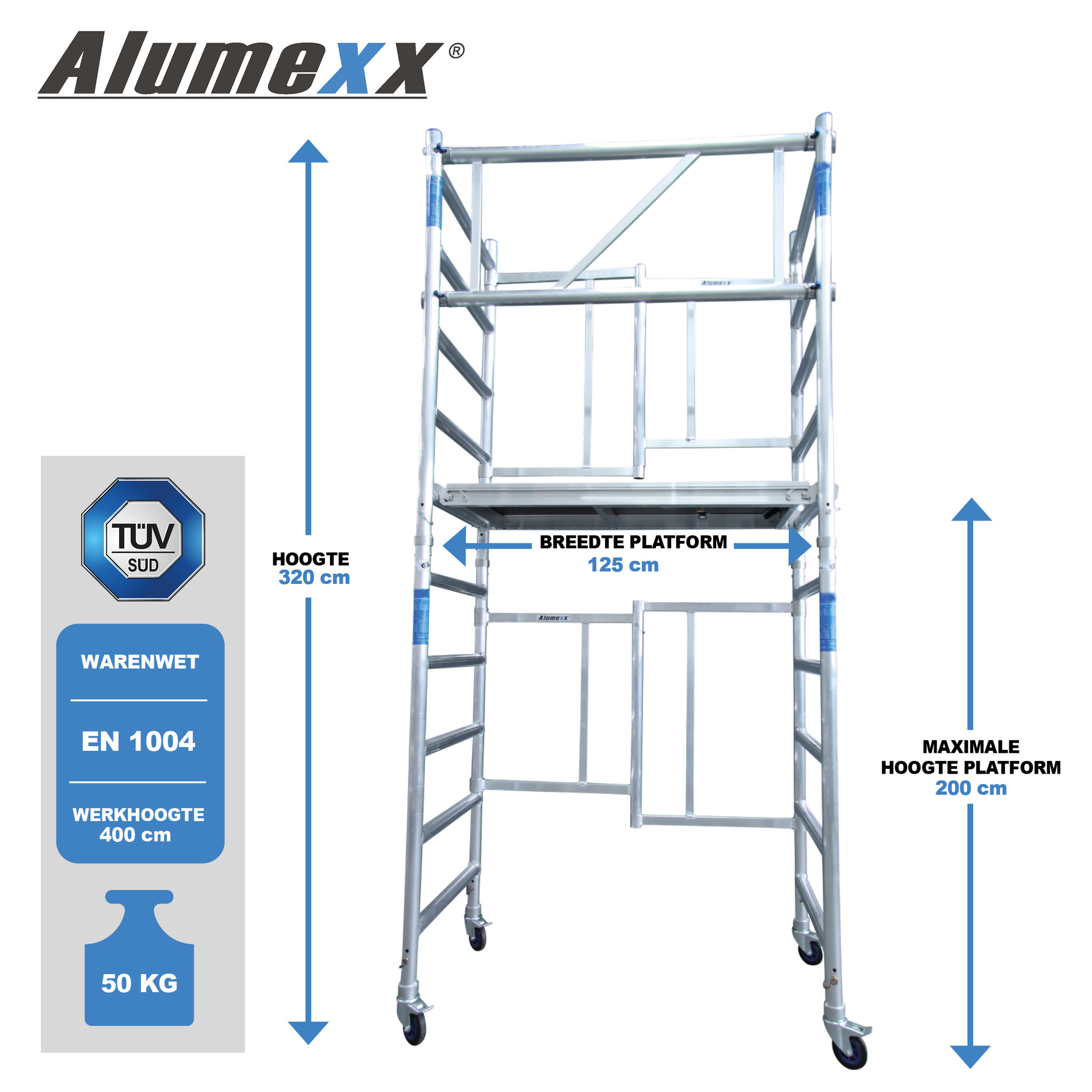 ALX X-up kamersteiger 4 meter WH
