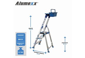 Alumexx Twin-Deck 2.0 Huishoudtrap 3 treeds