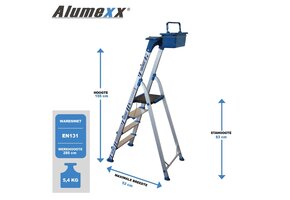 Alumexx Twin-Deck 2.0 Huishoudtrap 4 treeds