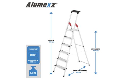 Hailo XXL EasyClix huishoudtrap 6 treeds