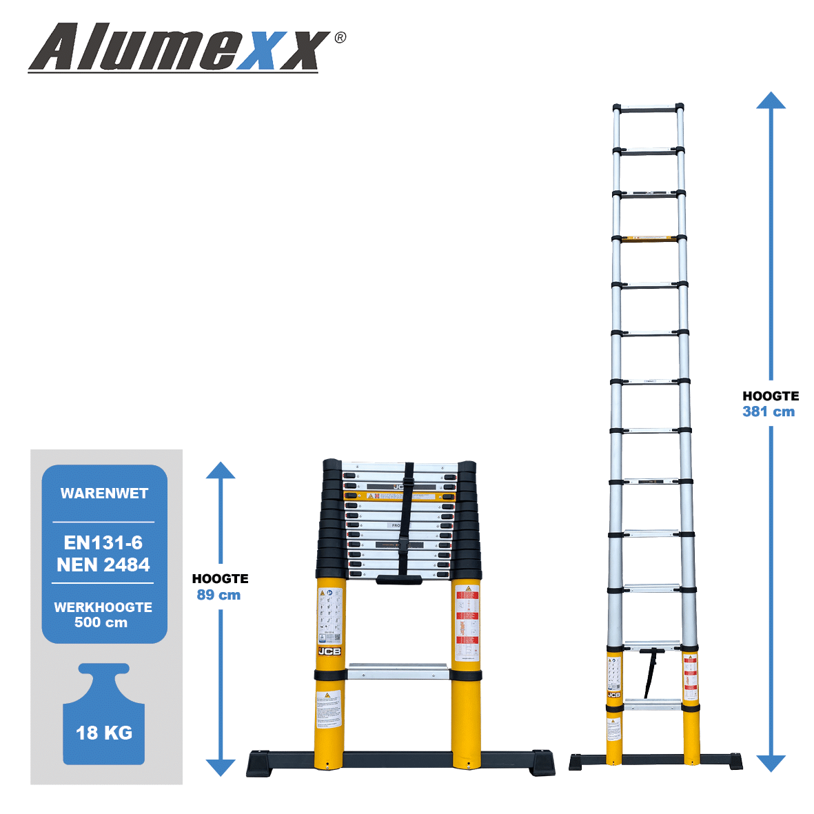 JCB 3,8 meter Telescoopladder