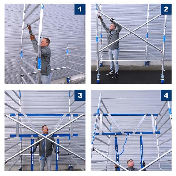 Basic rolsteiger 75 x 190 x  7.2 mtr AGS-PRO voorloopleuning