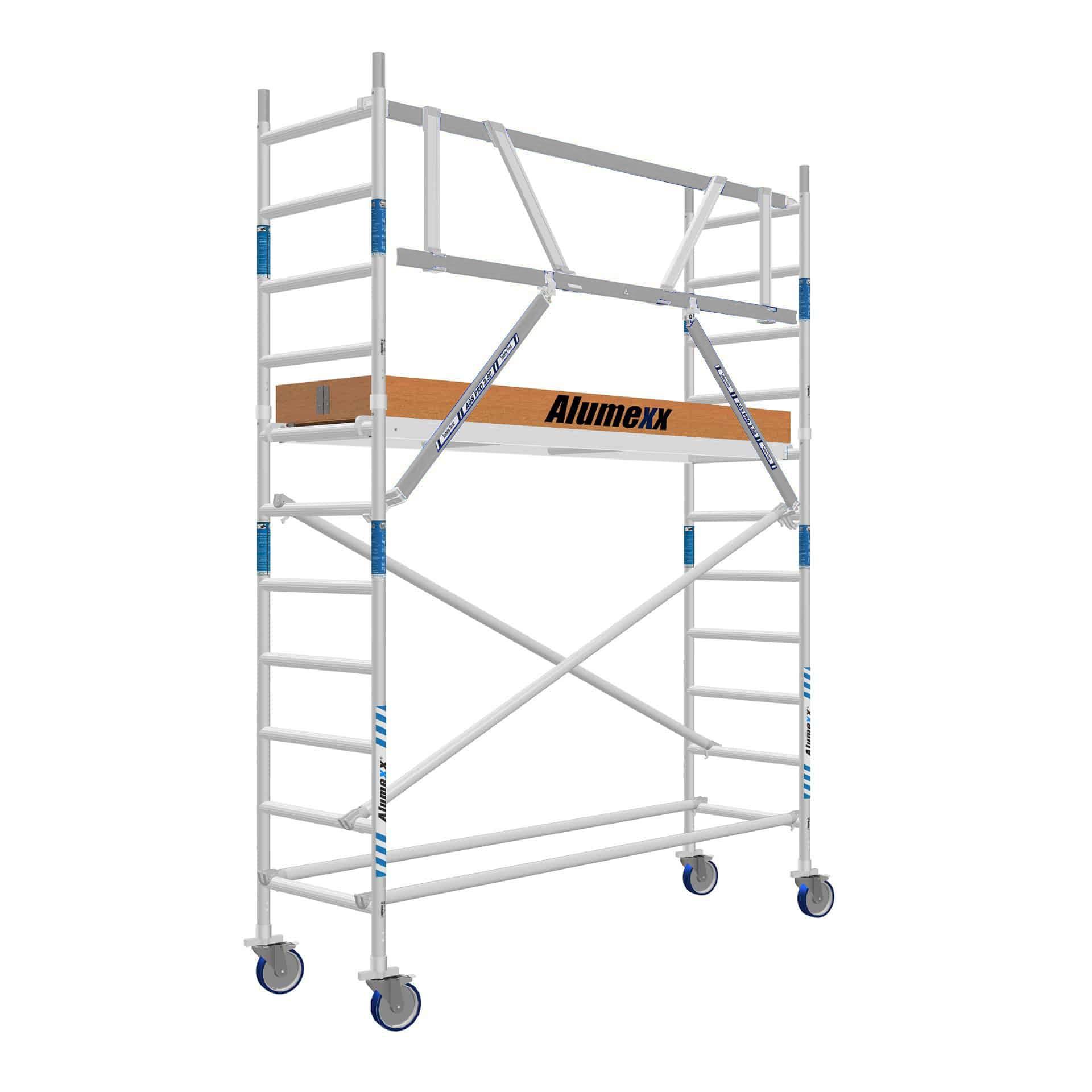 Basic rolsteiger 75 x 190 x 4.2 mtr AGS-LIGHT  voorloopleuning