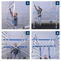 Basic AGS rolsteiger 135 x 250 x 5,2m werkhoogte