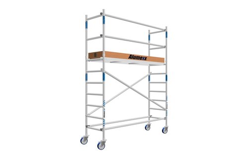 Basic rolsteiger 75 x 190 x 4,2m werkhoogte met lichtgewicht platform