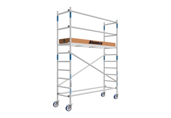 Basic rolsteiger 75 x 190 x 4,2m werkhoogte met lichtgewicht platform