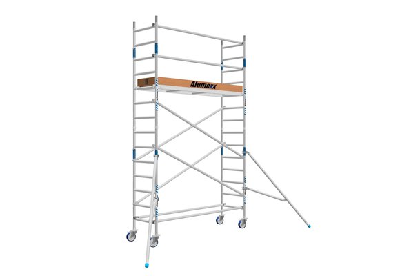 Basic rolsteiger 75 x 190 x 5,2m werkhoogte lichtgewicht platform