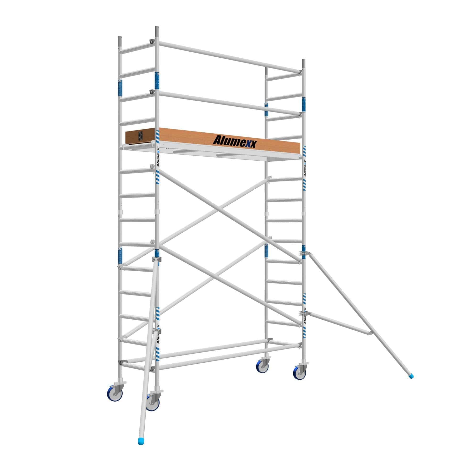 Basic rolsteiger 75 x 190 x 5,2m werkhoogte lichtgewicht platform