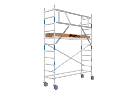 Basic rolsteiger 75 x 250 x 4.2 mtr AGS-LIGHT voorloopleuning  lichtgewicht platform