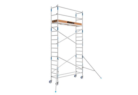 Basic rolsteiger 75x 250 x 6,2m werkhoogte  lichtgewicht platform