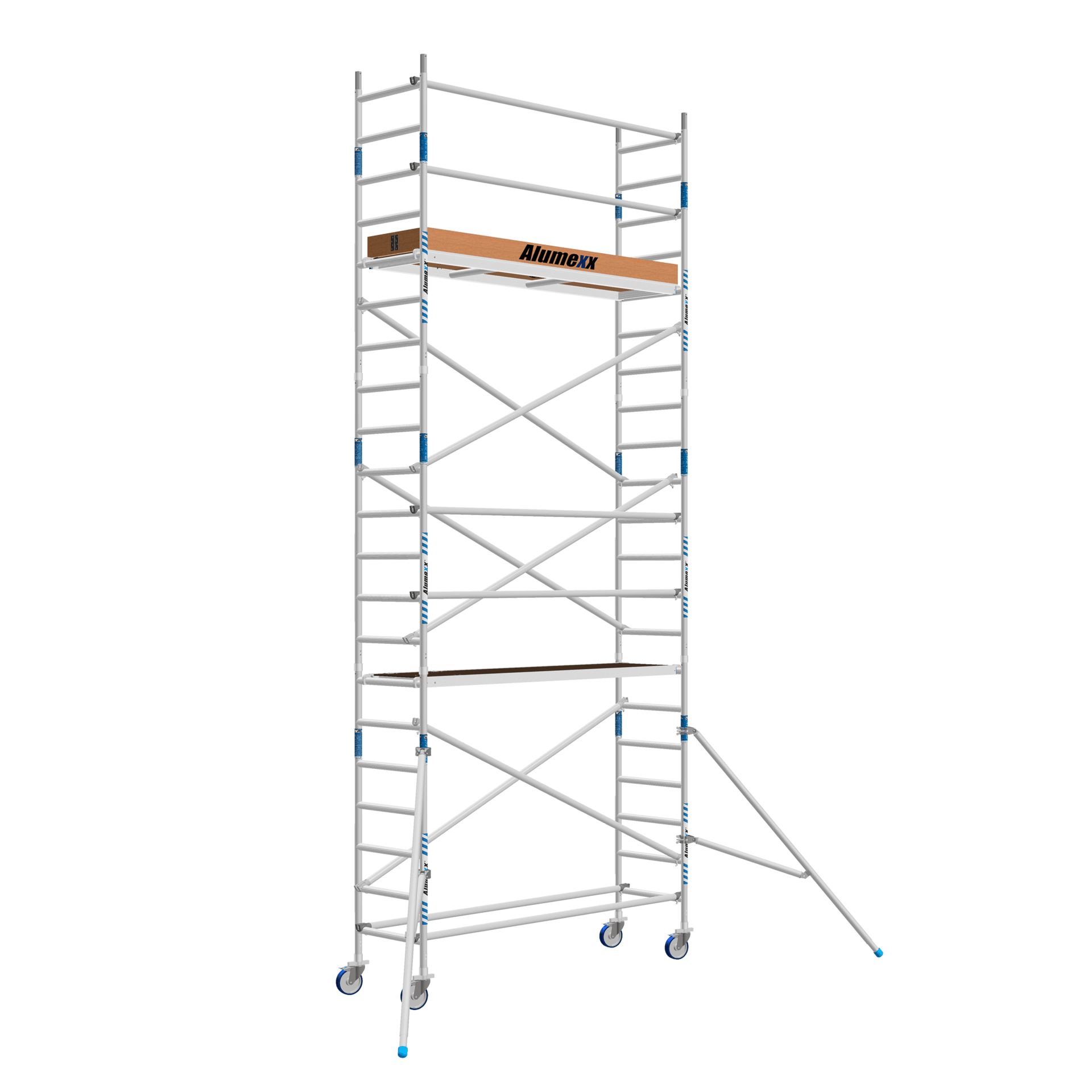 Basic rolsteiger 75 x 190 x 7,2m werkhoogte lichtgewicht platform