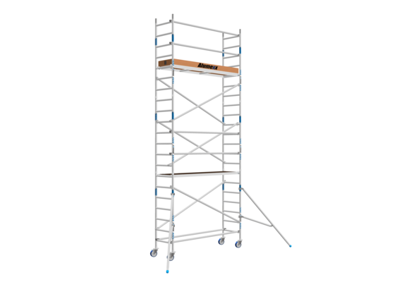 Basic rolsteiger 75 x 250 x 7,2m werkhoogte lichtgewicht platform
