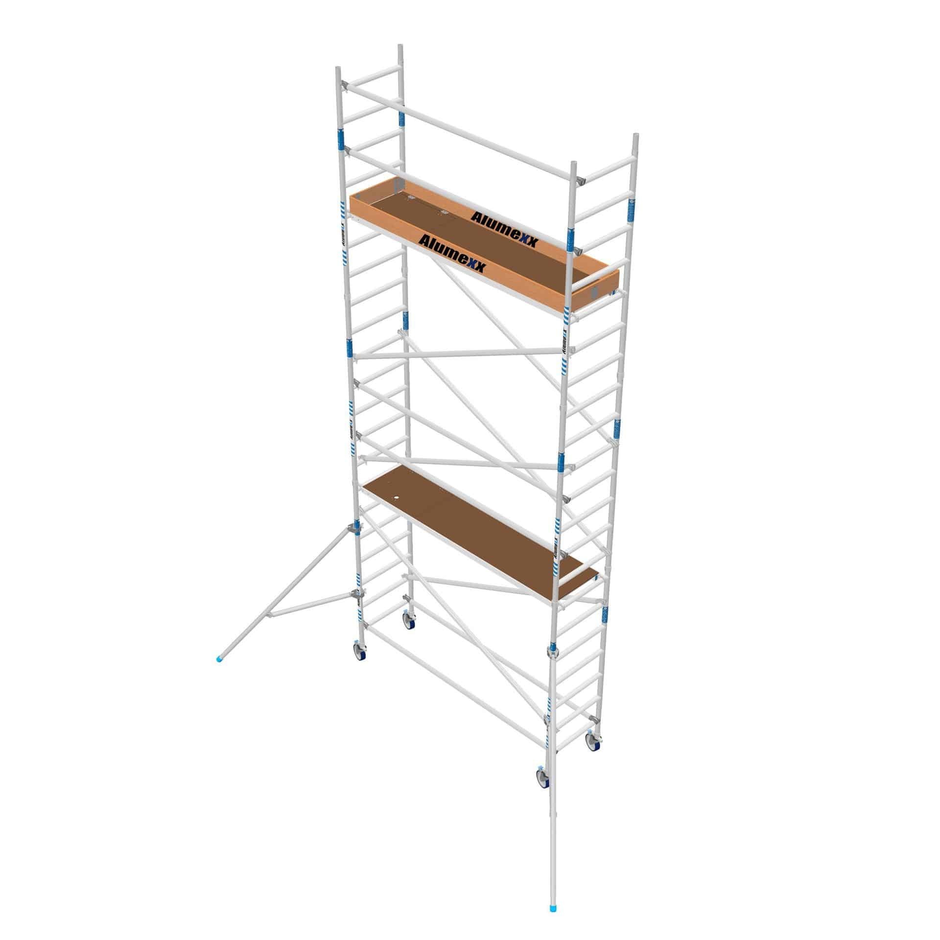 Basic rolsteiger 75 x 250 x 7,2m werkhoogte lichtgewicht platform