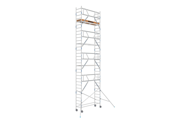 Basic rolsteiger 75 x 190 x  10.2 mtr AGS-LICHT voorloopleuning  lichtgewicht platform