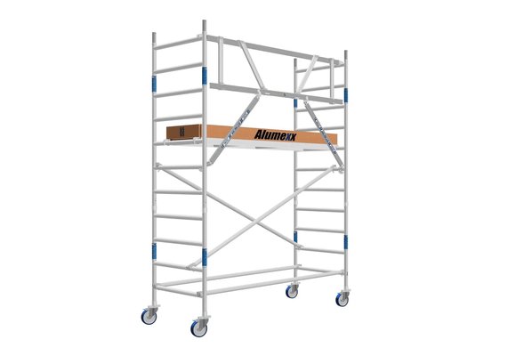 Basic rolsteiger 90 x 190 x 4.2 mtr AGS voorloopleuning lichtgewicht platform