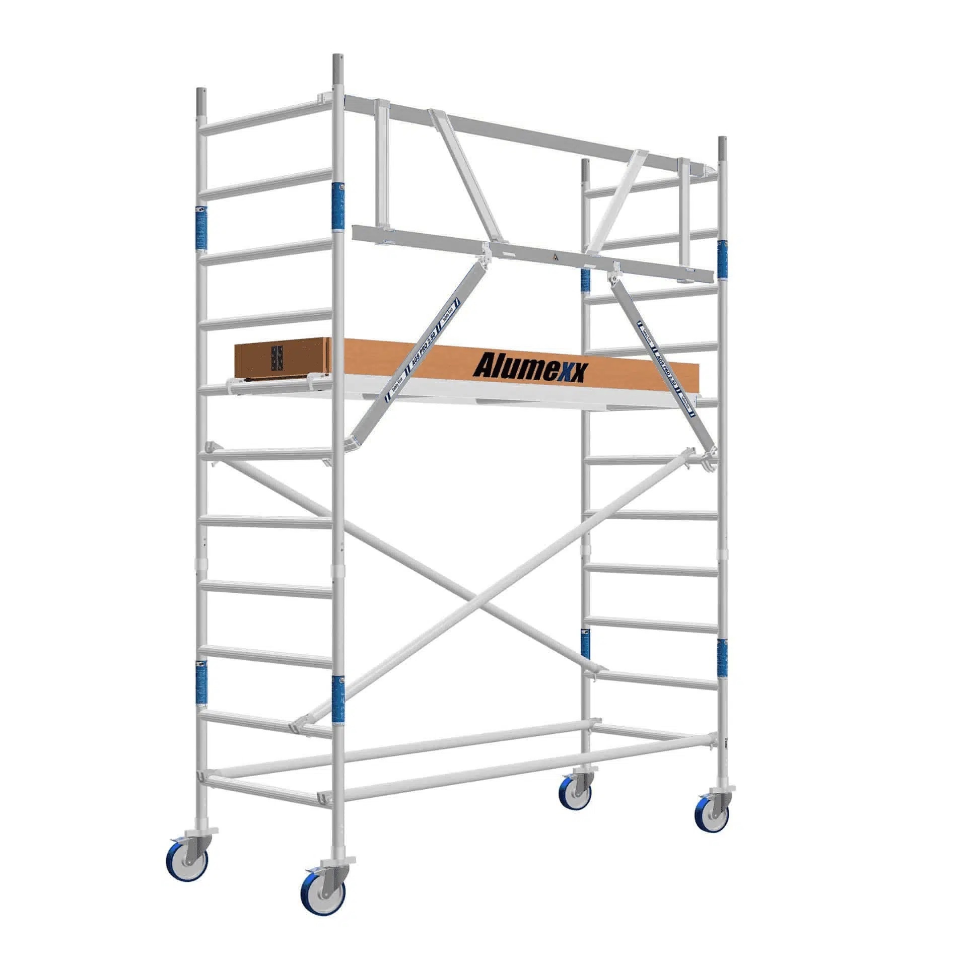 Basic rolsteiger 90 x 250 x 4.2 mtr AGS voorloopleuning lichtgewicht platform